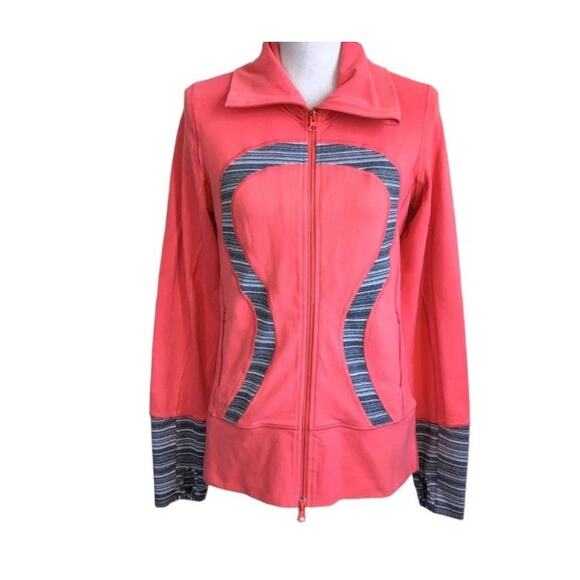 Lululemon Coral Gray Jacket Size 8 - Picture 1 of 4